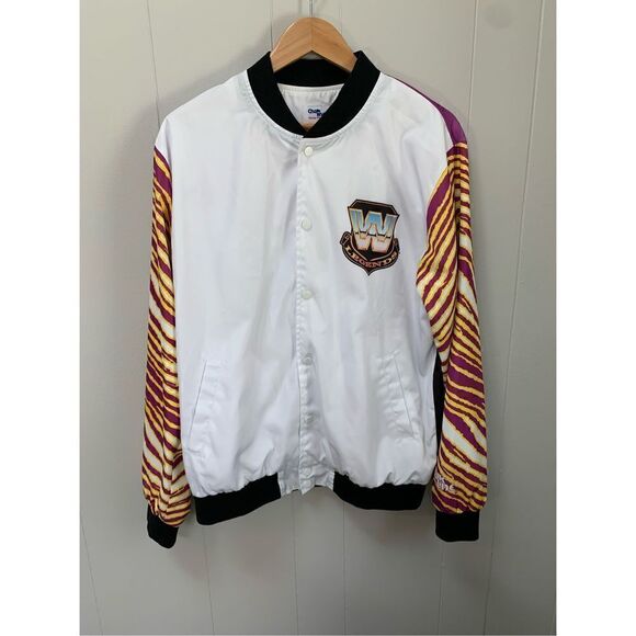 Deadstock Razor Ramon WWE WWF  Chalk Line Wrestling Jacket Size L Scott Hall - Picture 2 of 10